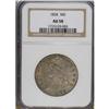 Image 1 : 1834 50C Large Date, Large Letters AU58 NGC. NGC C