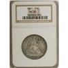 Image 1 : 1861 50C MS62 NGC. NGC Census: (31/145). PCGS Popu