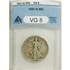 Image 1 : 1921-D 50C VG8 ANACS. NGC Census: (51/301). PCGS P