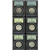 1934 50C MS62 PCGS; 1935 MS62 PCGS; 1936 MS62 PCGS; 19