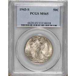1943-S 50C MS65 PCGS. PCGS Population (2005/447).