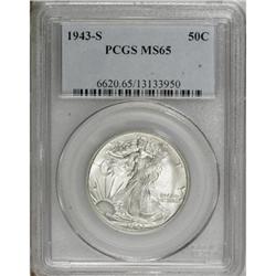 1943-S 50C MS65 PCGS. PCGS Population (2005/447).