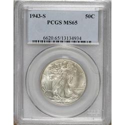 1943-S 50C MS65 PCGS. PCGS Population (2005/447).