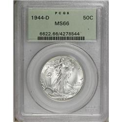 1944-D 50C MS66 PCGS. PCGS Population (1381/151).