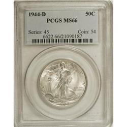 1944-D 50C MS66 PCGS. PCGS Population (1381/151).