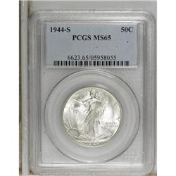 1944-S 50C MS65 PCGS. PCGS Population (2101/295).