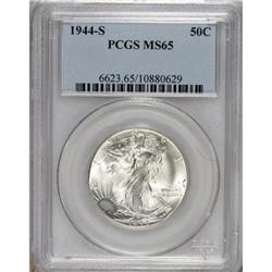 1944-S 50C MS65 PCGS. PCGS Population (2101/295).