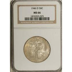 1946-D 50C MS66 NGC. NGC Census: (1503/84). PCGS P