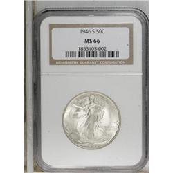 1946-S 50C MS66 NGC. NGC Census: (996/39). PCGS Po