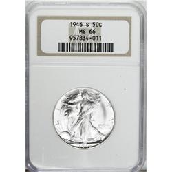 1946-S 50C MS66 NGC. NGC Census: (996/39). PCGS Po