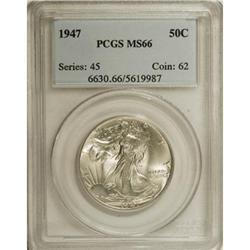 1947 50C MS66 PCGS. PCGS Population (771/19). NGC