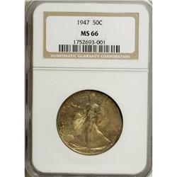1947 50C MS66 NGC. NGC Census: (541/50). PCGS Popu