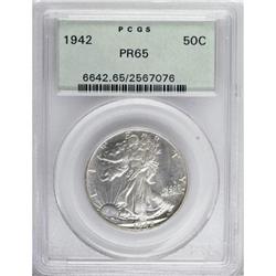 1942 50C PR65 PCGS. PCGS Population (1552/2164). NGC C