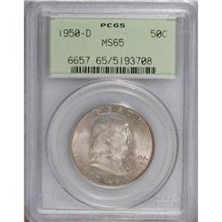 1950-D 50C MS65 PCGS. PCGS Population (78/2). NGC