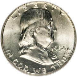 1954-D 50C MS65 NGC. NGC Census: (886/20). PCGS Popula