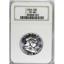 1953 50C PR68 NGC. NGC Census: (36/1). PCGS Popula
