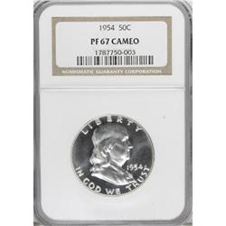 1954 50C PR67 Cameo NGC. NGC Census: (437/124). PC