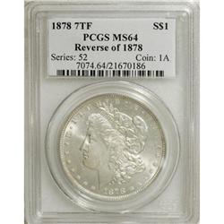 1878 7TF $1 Reverse of 1878 MS64 PCGS. PCGS Popula