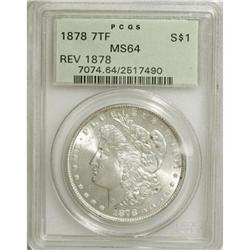 1878 7TF $1 Reverse of 1878 MS64 PCGS. PCGS Popula