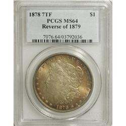 1878 7TF $1 Reverse of 1879 MS64 PCGS. PCGS Popula