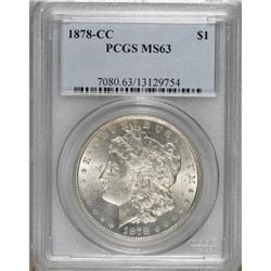1878-CC $1 MS63 PCGS. PCGS Population (5646/6388).