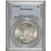 Image 1 : 1878-CC $1 MS63 PCGS. PCGS Population (5646/6388).