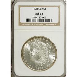 1878-CC $1 MS63 NGC. NGC Census: (3224/4532). PCGS