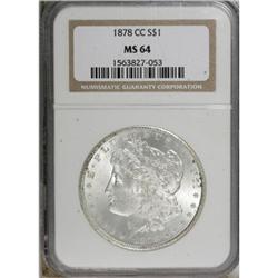 1878-CC $1 MS64 NGC. NGC Census: (3562/1045). PCGS