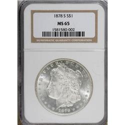 1878-S $1 MS65 NGC. NGC Census: (3200/428). PCGS P