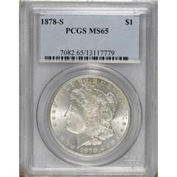 1878-S $1 MS65 PCGS. PCGS Population (2937/481). N
