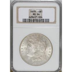 1879 $1 MS64 NGC. NGC Census: (3077/590). PCGS Pop