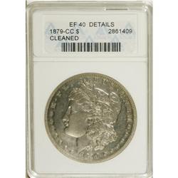 1879-CC $1 --Cleaned--ANACS. XF40 Details. NGC Cens