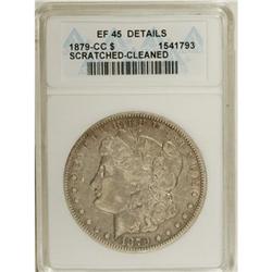 1879-CC $1 --Cleaned, Scratched--ANACS. XF45 Details.