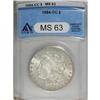 Image 3 : 1884-CC $1 MS63 ANACS. NGC Census: (3148/9365). PCGS P