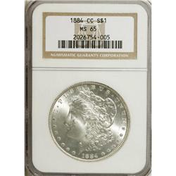1884-CC $1 MS65 NGC. NGC Census: (3283/657). PCGS