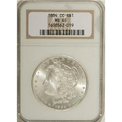 1884-CC $1 MS65 NGC. NGC Census: (3288/657). PCGS