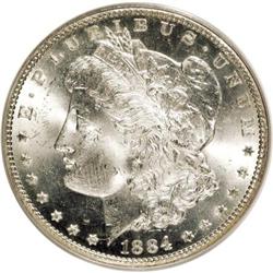 1884-CC $1 MS65 PCGS. PCGS Population (5871/1296). NGC