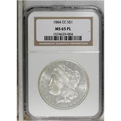 1884-CC $1 MS65 Prooflike NGC. NGC Census: (206/51