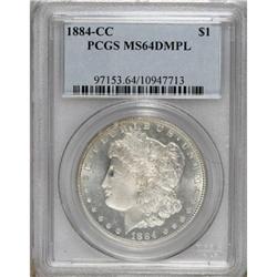 1884-CC $1 MS64 Deep Mirror Prooflike PCGS. PCGS P