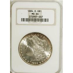 1884-O $1 MS66 NGC. NGC Census: (1328/73). PCGS Po