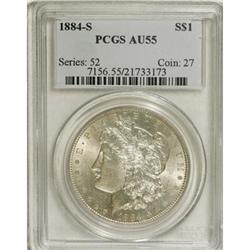 1884-S $1 AU55 PCGS. PCGS Population (914/733). NG