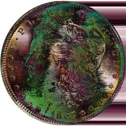 1885 $1 MS65 NGC. NGC Census: (7918/1487). PCGS Popula