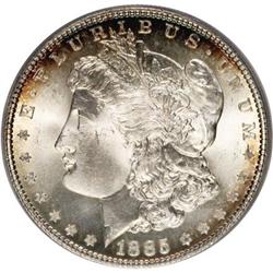 1885 $1 MS66 PCGS. PCGS Population (1105/73). NGC Cens