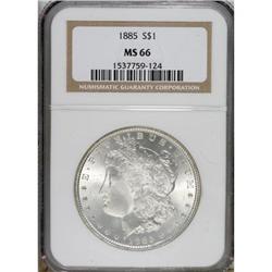 1885 $1 MS66 NGC. NGC Census: (1323/161). PCGS Pop