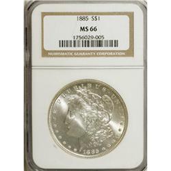 1885 $1 MS66 NGC. NGC Census: (1314/158). PCGS Pop