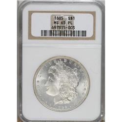1885 $1 MS65 Prooflike NGC. NGC Census: (156/32).