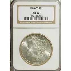 1885-CC $1 MS63 NGC. NGC Census: (1389/4268). PCGS
