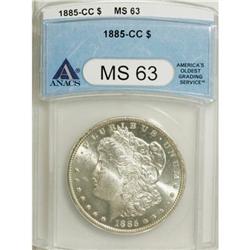 1885-CC $1 MS63 ANACS. NGC Census: (1396/4274). PC