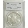 Image 1 : 1887 $1 MS66 PCGS. PCGS Population (1037/58). NGC