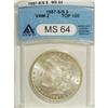 Image 1 : 1887-S $1 MS64 ANACS. VAM-2. A Top 100 Variety. NGC Ce